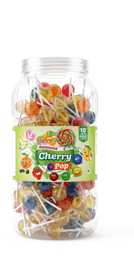 Cherry Lollipop Jar - Lollipops