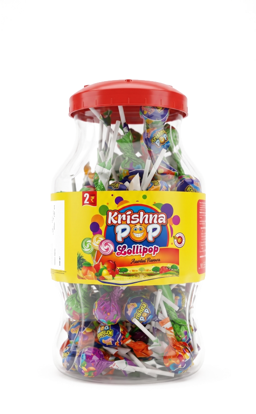 Krishna Pop Mix Lollipop Jar - Lollipops