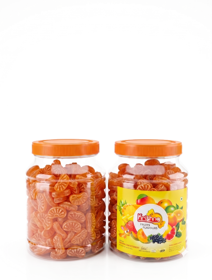 Krishna Goli Jar 300 Pcs - Santra / Narangi Goli