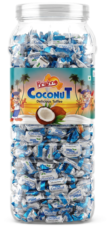Coconut Toffee Jar (200 Pcs) - Toffees